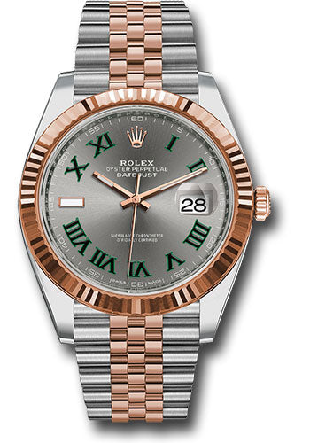 Rolex Datejust 41mm Two-Tone 18K Rose Gold & Steel Wimbledon Dial Ref. 126331