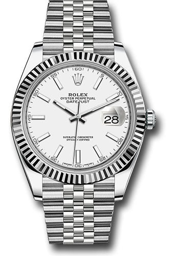 Rolex Datejust 41mm Stainless Steel White Dial Ref. 126334