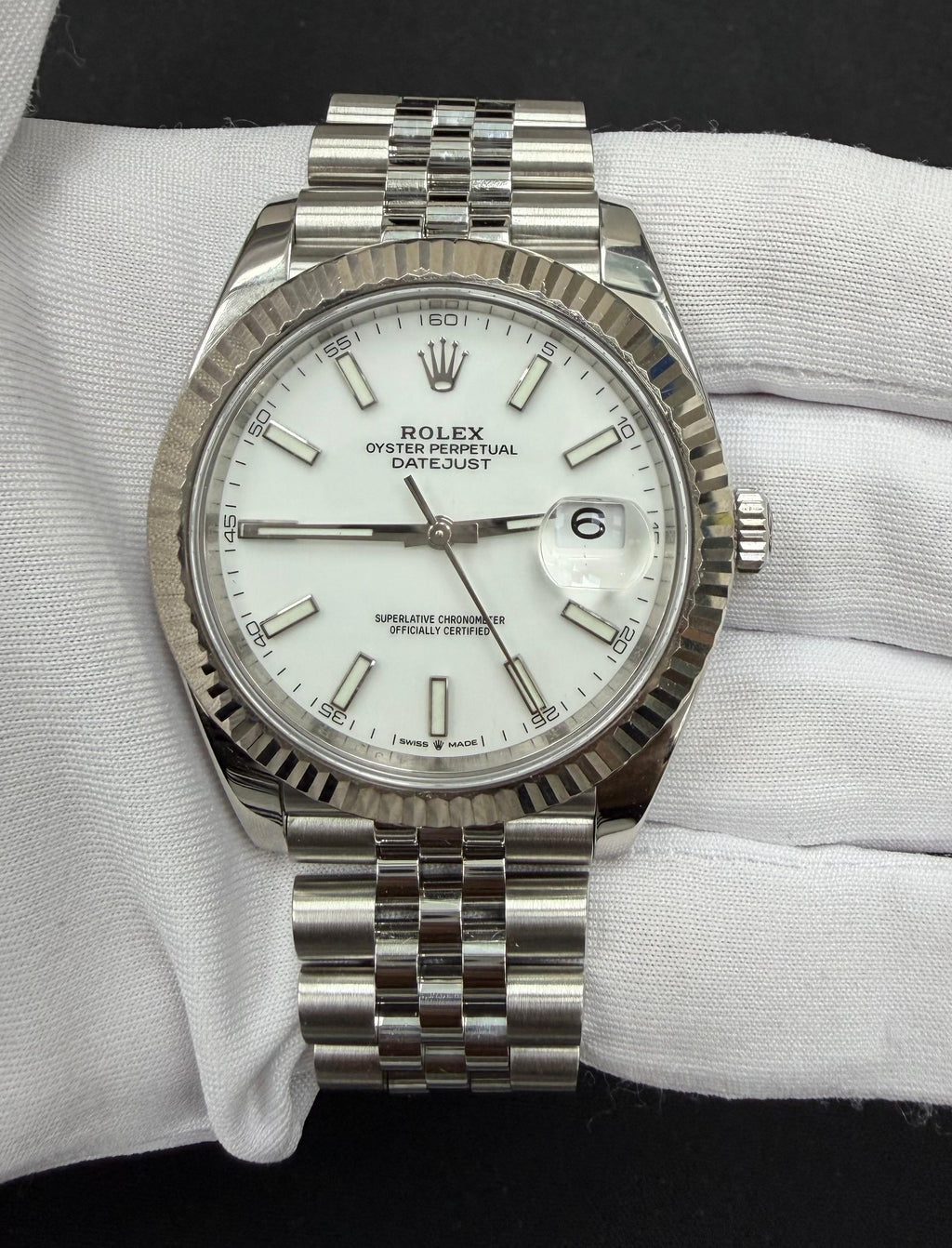Rolex Datejust 41mm Stainless Steel White Dial Ref. 126334