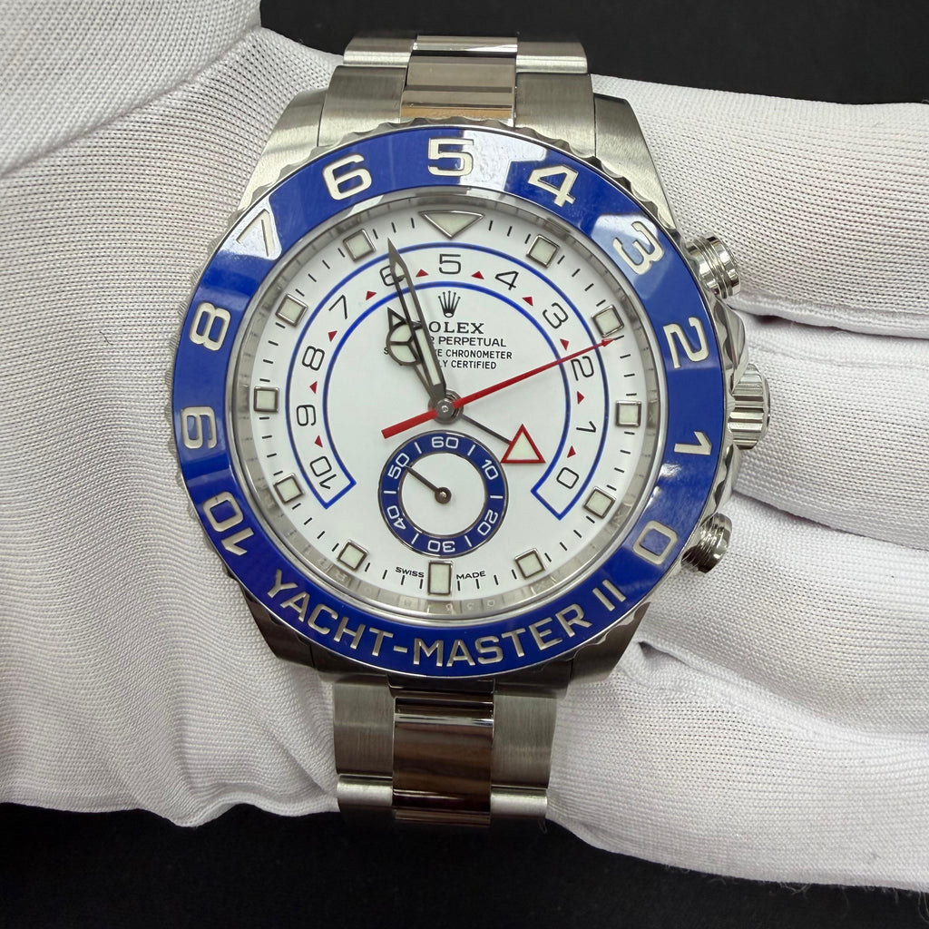 Rolex Yacht-Master II 44mm Stainless Steel White Dial Ref. 116680