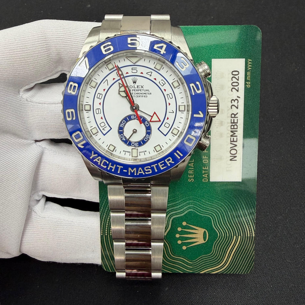 Rolex Yacht-Master II 44mm Stainless Steel White Dial Ref. 116680