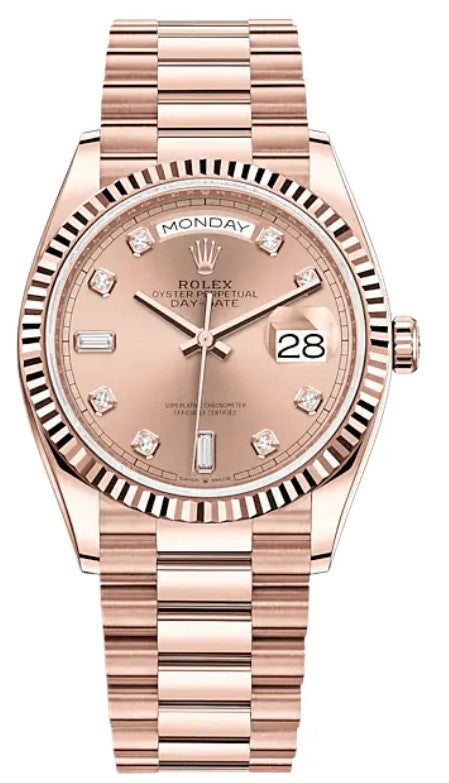 Rolex Day-Date 41mm 18K Rose Gold Pink Diamond Dial Ref. 218235