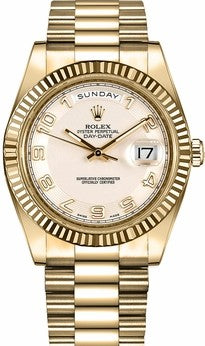 Rolex Day-Date II 41mm 18K Yellow Gold Ivory Dial Ref. 218238