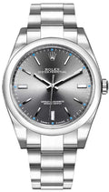 Rolex Oyster Perpetual 39mm Stainless Steel Rhodium Dial Ref. 114300