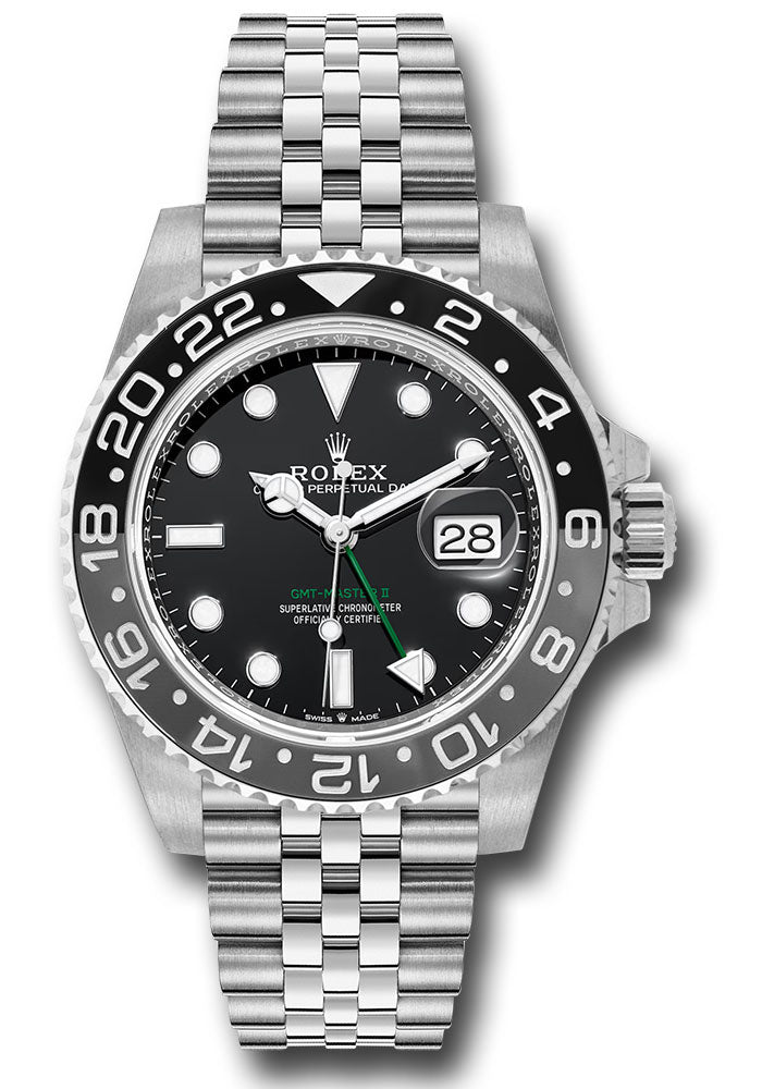 Rolex GMT Master II 40mm Stainless Steel Black Dial Ref. 126710GRNR