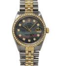 Rolex Datejust 36mm Two-Tone 18K Yellow Gold & Steel Slate MOP Diamond Dial