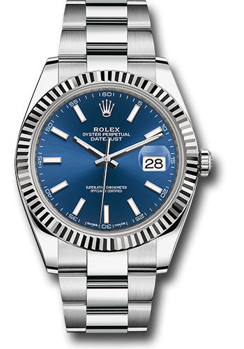 Rolex Datejust 41mm Stainless Steel Blue Dial Ref. 126334