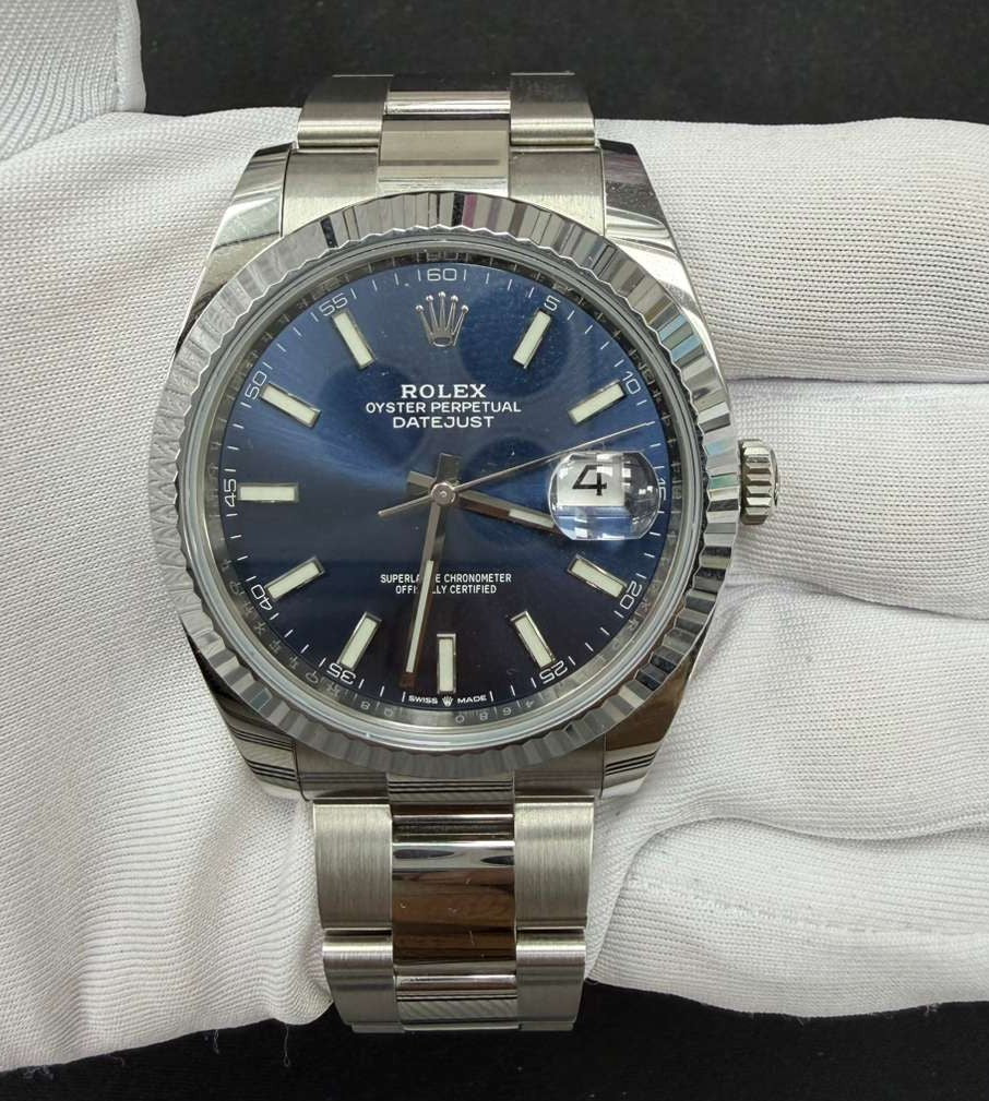 Rolex Datejust 41mm Stainless Steel Blue Dial Ref. 126334