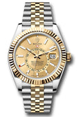 Rolex Sky Dweller 42mm Two-Tone 18K Yellow Gold & Steel Champagne Dial Ref. 336933