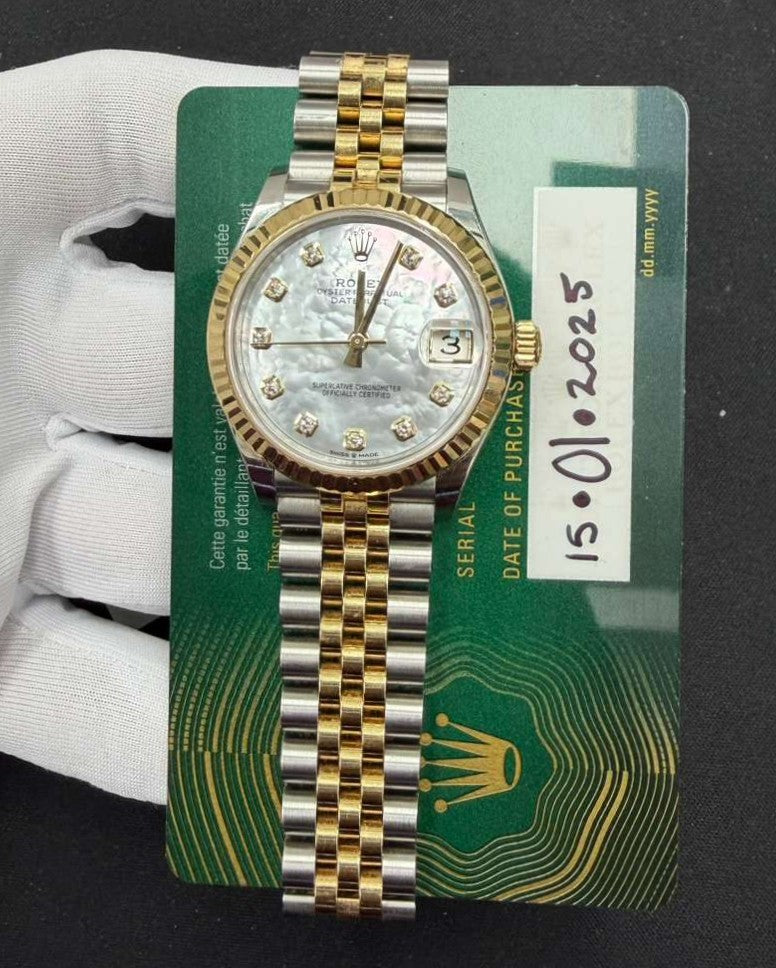 Rolex Datejust 31mm Two-Tone 18K Yellow Gold & Steel MOP Diamond Dial Ref. 278273