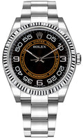 Rolex Oyster Perpetual 36mm Stainless Steel Black Arabic Dial Ref. 116034