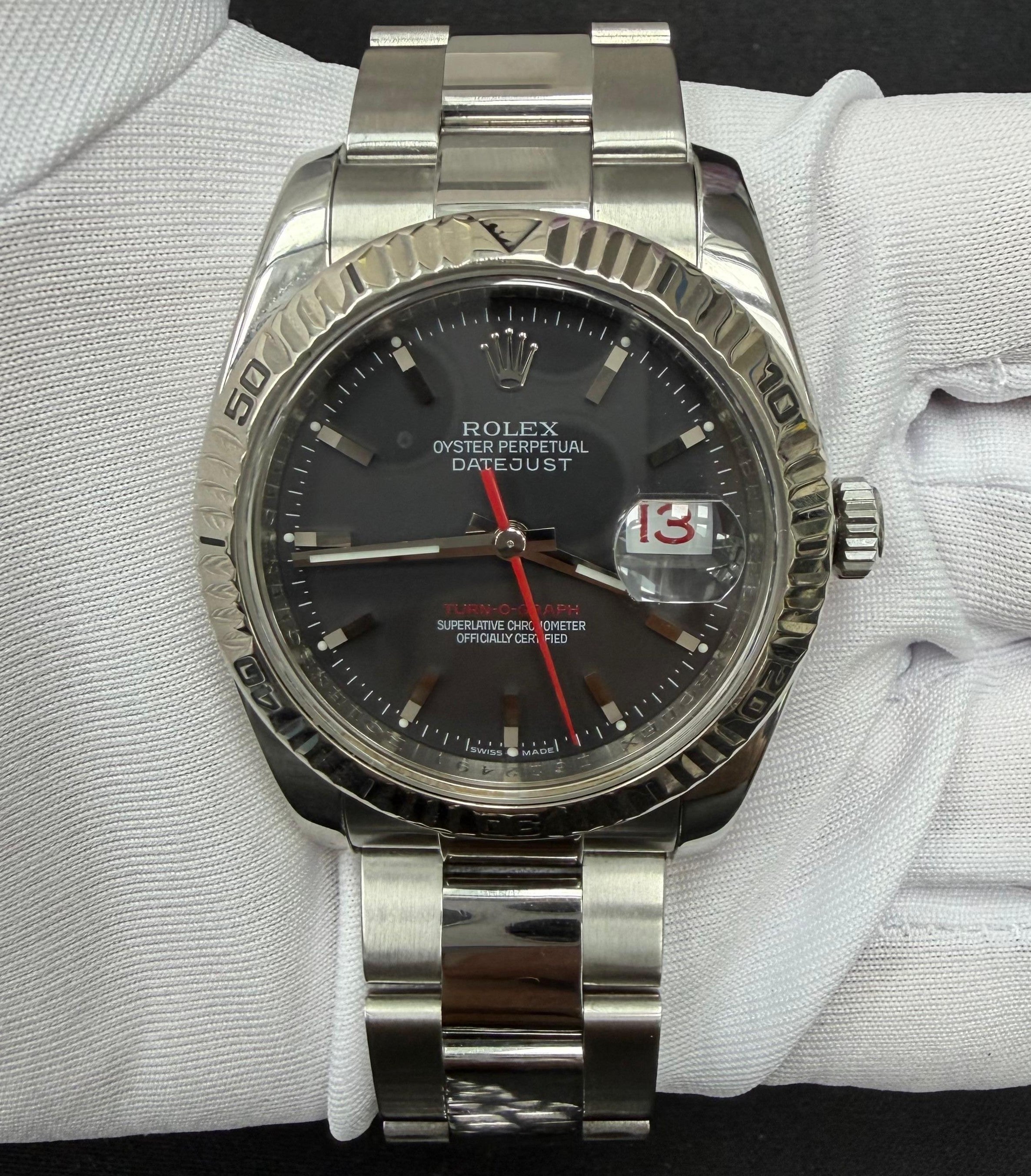 Rolex Datejust 36mm Stainless Steel Black Dial Ref. 116264