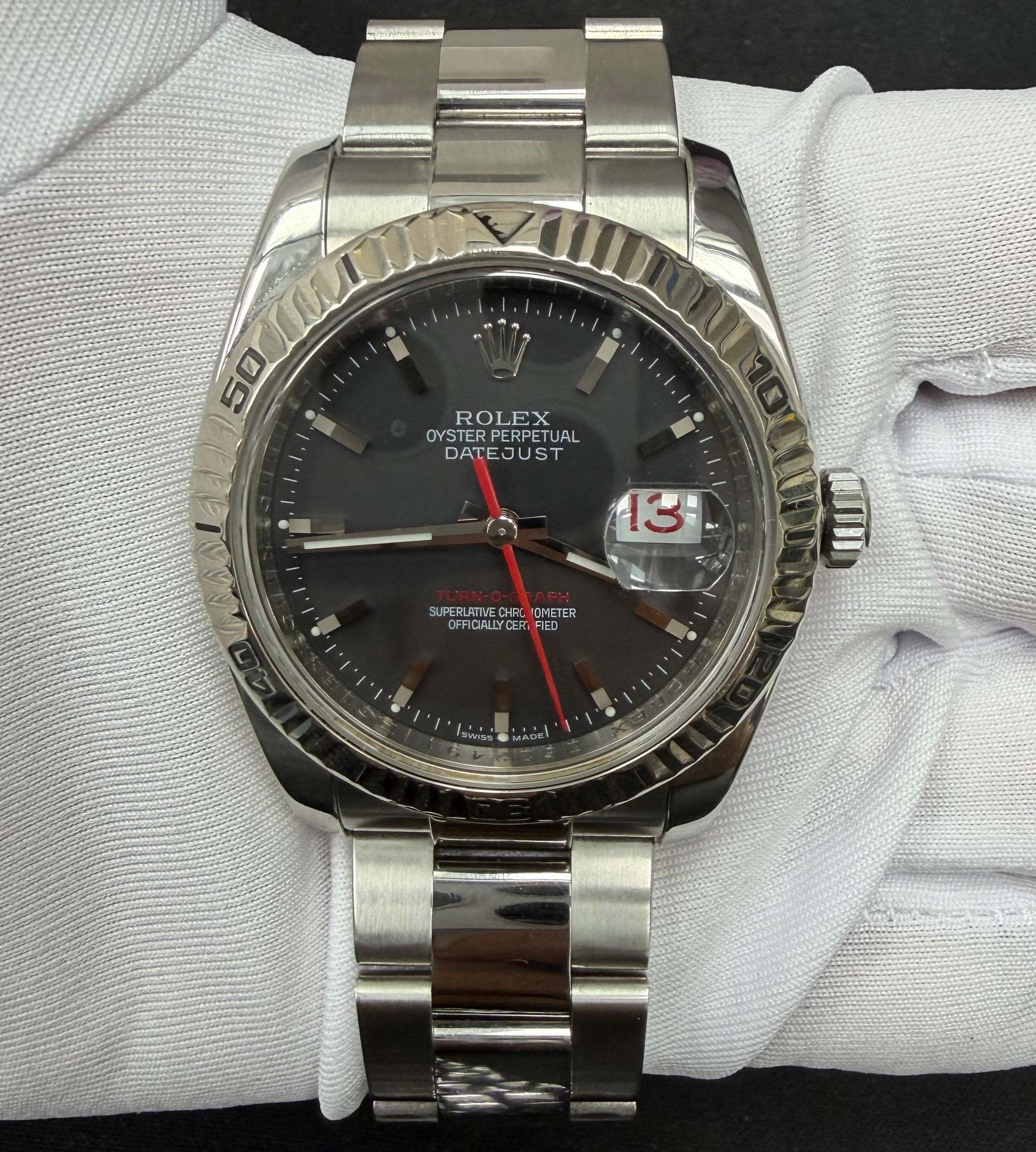 Rolex Datejust 36mm Stainless Steel Black Dial Ref. 116264