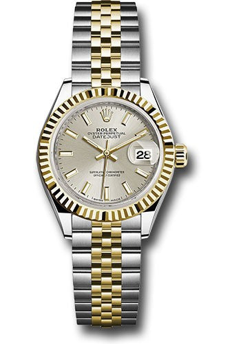Rolex Lady Date Just 28mm Two-Tone 18K Yellow Gold & Steel White Dial Ref. 279173