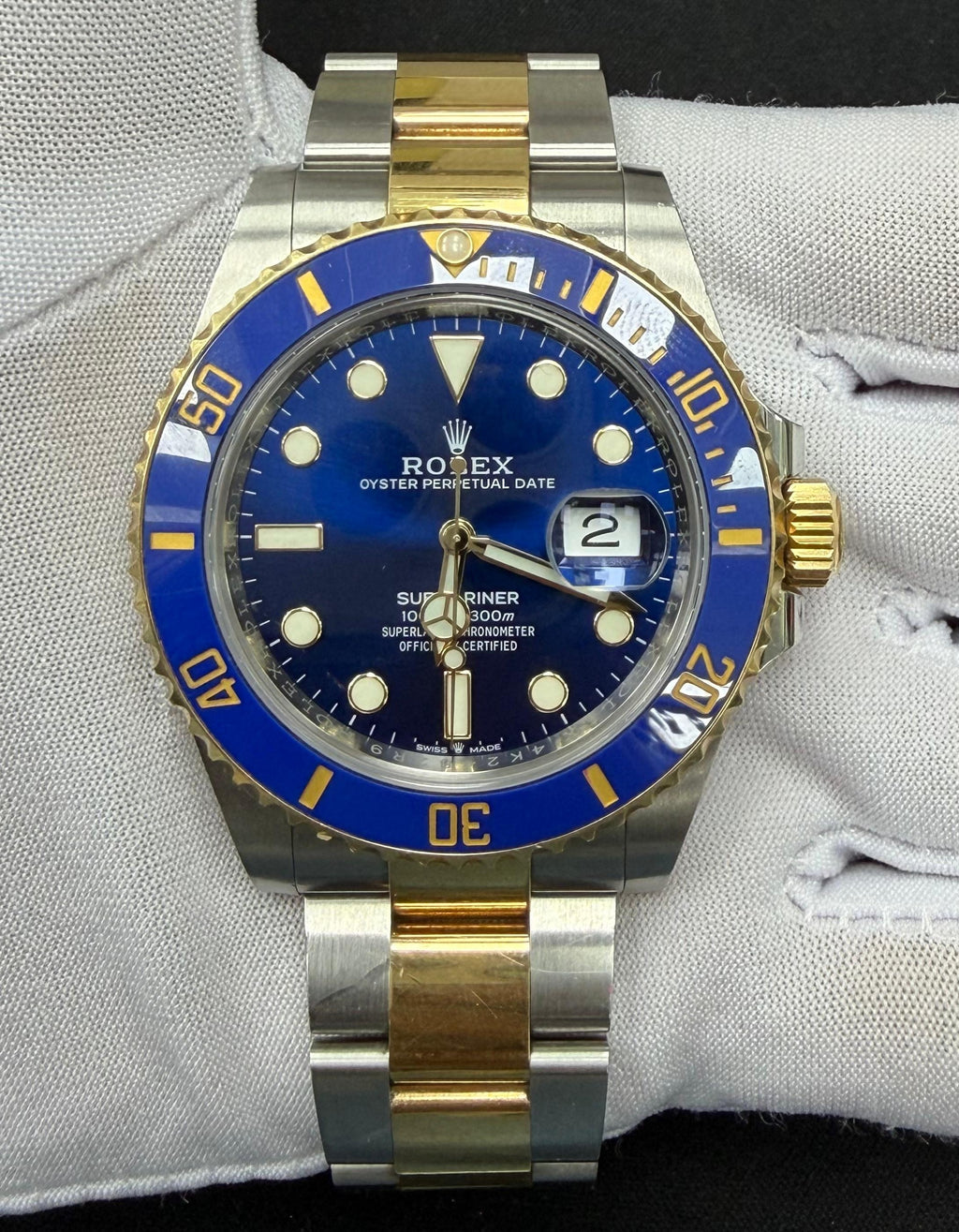 Rolex Submariner Date 41mm Two-Tone 18K Yellow Gold & Steel Blue Dial Ref. 126613LB