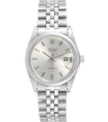 Rolex Oysterdate 34mm Stainless Steel Silver Dial
