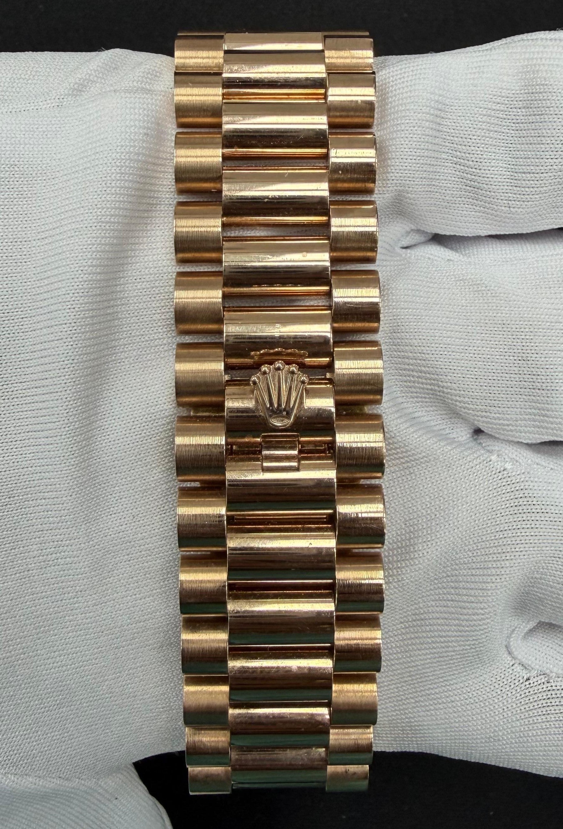 Rolex Day-Date 40mm 18K Rose Gold White Roman Dial Ref. 228235