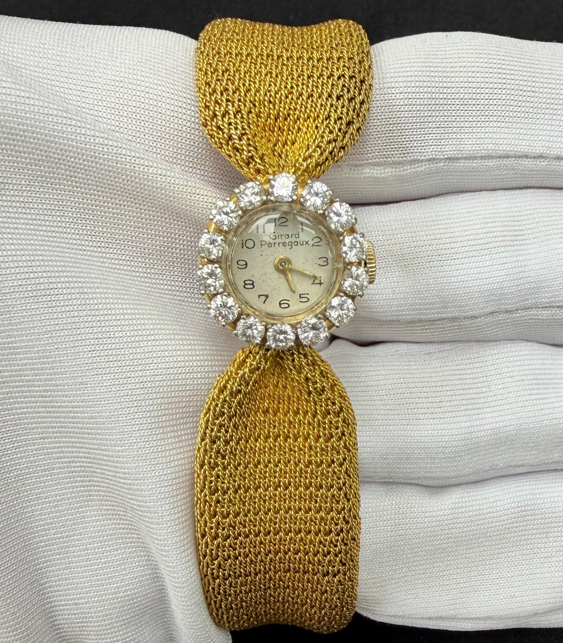 Girard Perregaux Cocktail 15.5mm 18K Yellow Gold White Dial