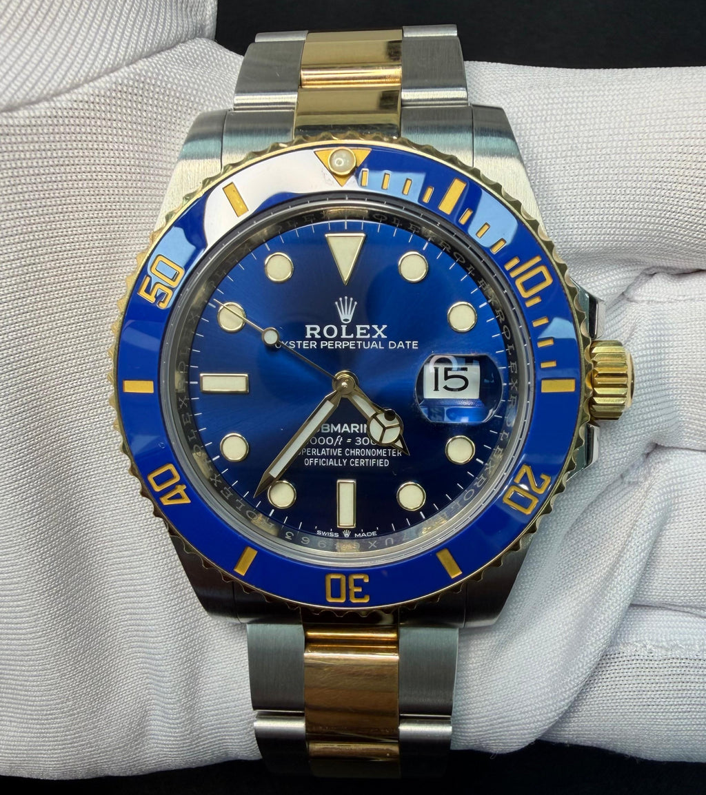 Rolex Submariner Date 41mm Two-Tone 18K Yellow Gold & Steel Blue Dial Ref. 126613LB