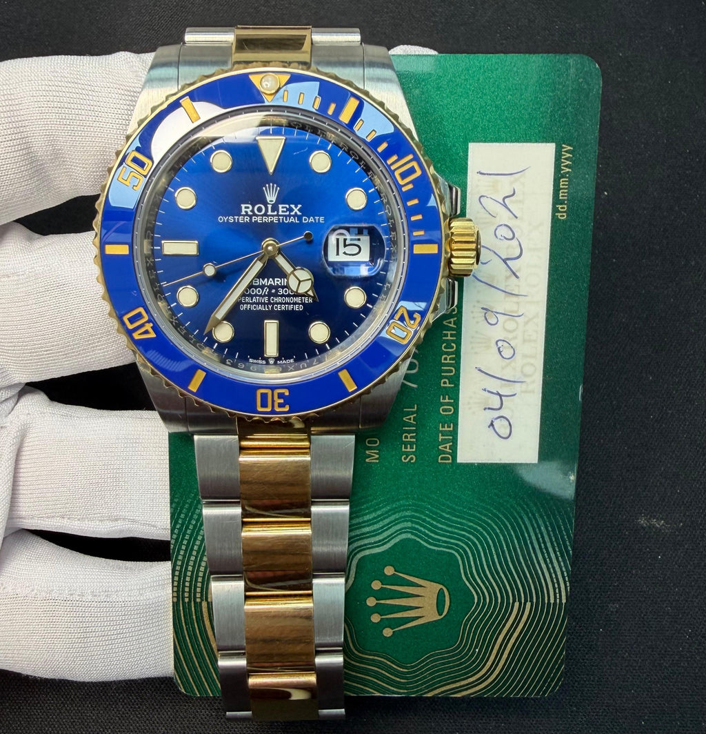 Rolex Submariner Date 41mm Two-Tone 18K Yellow Gold & Steel Blue Dial Ref. 126613LB
