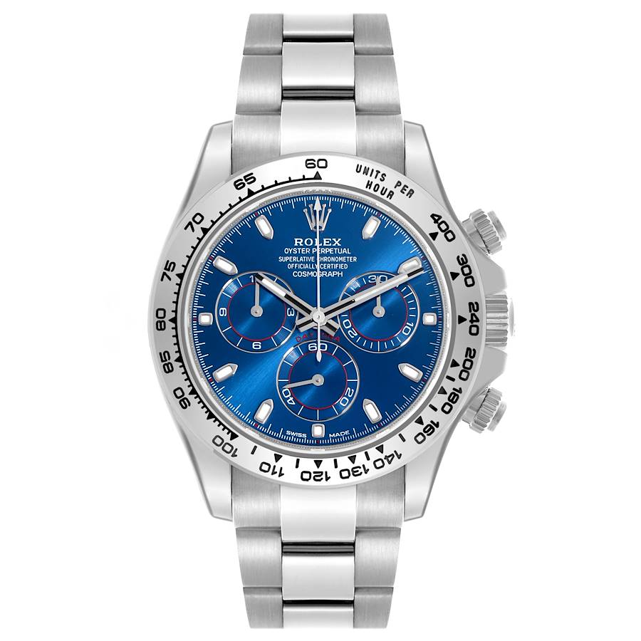 Rolex Daytona 40mm 18K White Gold Blue Dial Ref. 116509