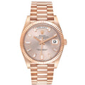 Rolex Day-Date 40mm 18K Rose Gold Sundust Baguette Dial Ref. 228235