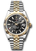 Rolex Sky Dweller 42mm Two-Tone 18K Yellow Gold & Steel Black Dial Ref. 336933