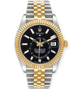 Rolex Sky Dweller 42mm Two-Tone 18K Yellow Gold & Steel Black Dial Ref. 326933
