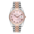 Rolex Datejust 36mm Two-Tone 18K Rose Gold & Steel Sundust Roman Dial Ref. 116231