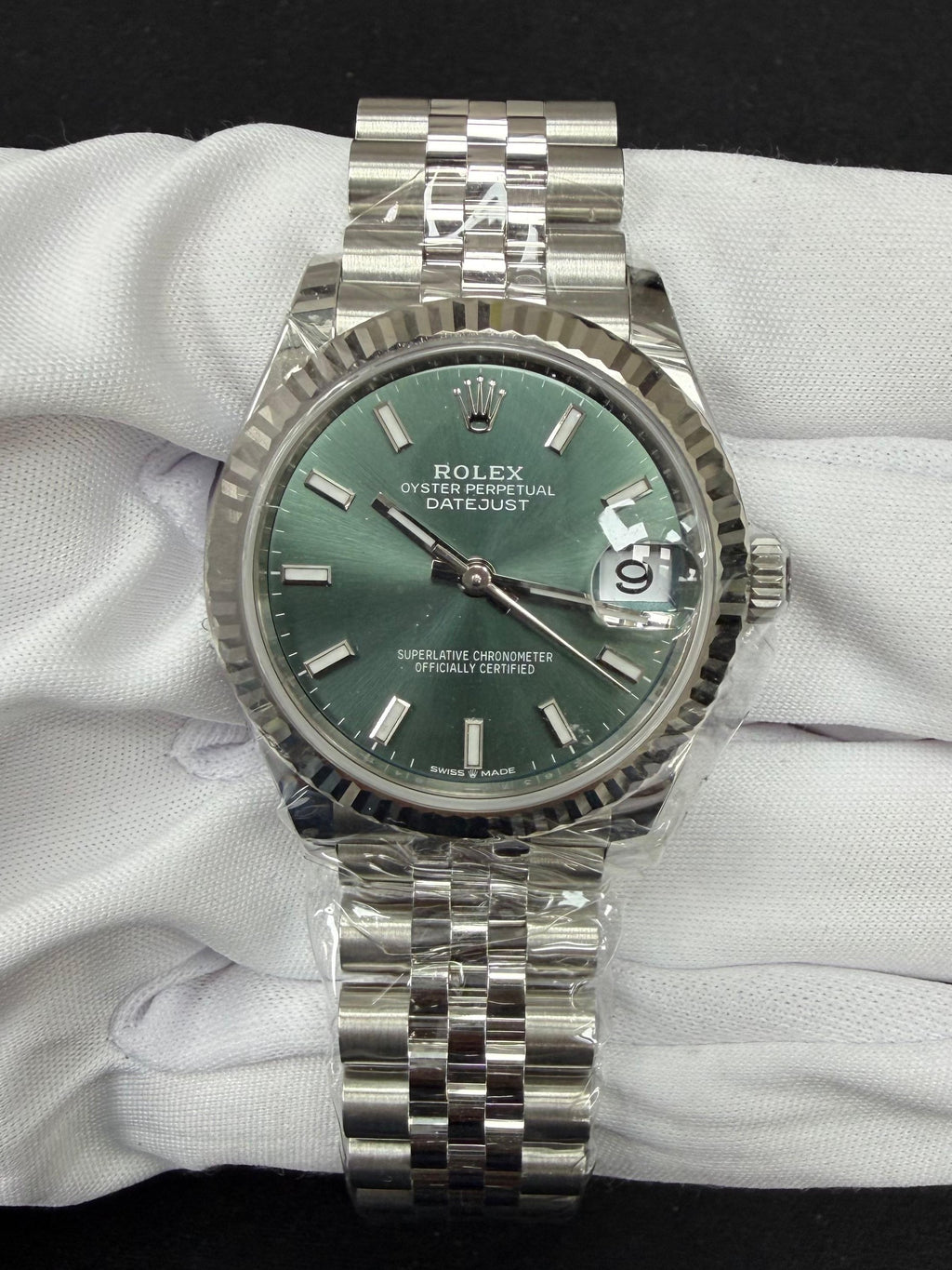 Rolex Datejust 31mm Stainless Steel Mint Green Dial Ref. 278274