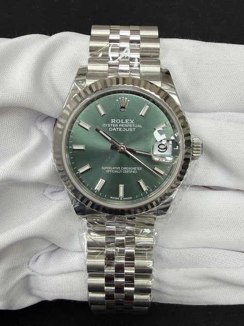 Rolex Datejust 31mm Stainless Steel Mint Green Dial Ref. 278274