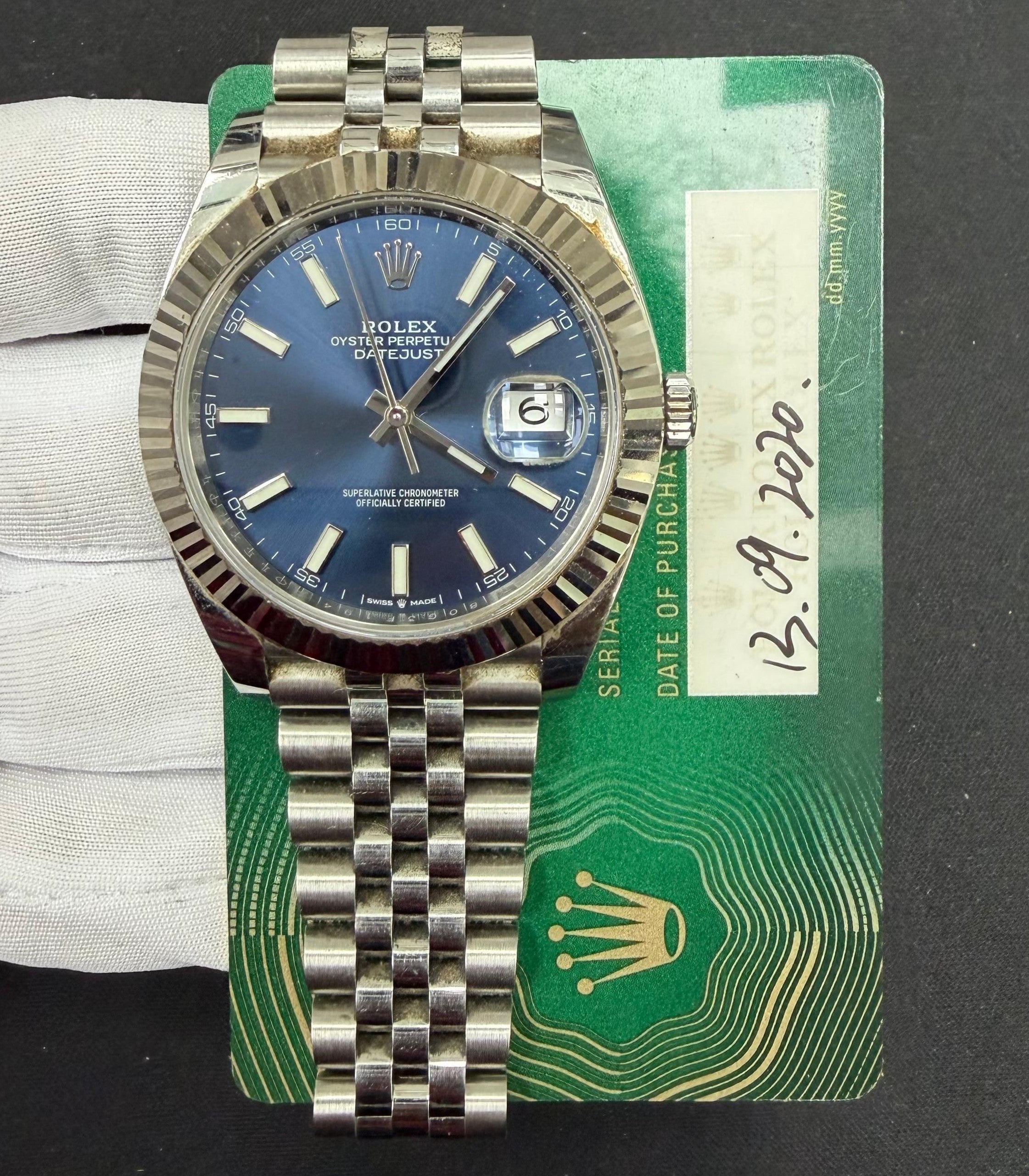 Rolex Datejust 41mm Stainless Steel Blue Dial Ref. 126334