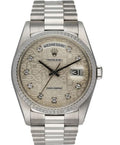 Rolex Day-Date 36mm 18K White Gold Silver Diamond Dial Ref. 18239G