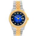 Rolex Lady Date Just 26mm Two-Tone 18K Yellow Gold & Steel Blue Ombre Diamond Dial Ref. 69173G