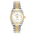 Rolex Datejust 31mm Two-Tone 18K Yellow Gold & Steel White Roman Dial Ref. 68273