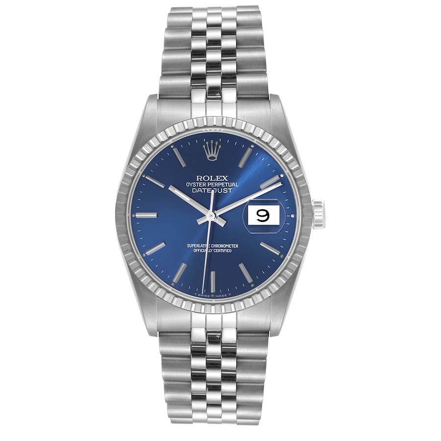 Rolex Datejust 36mm Stainless Steel Blue Dial Ref. 16220