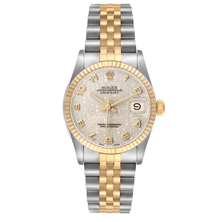 Rolex Datejust 31mm Two-Tone 18K Rose Gold & Steel Ivory Dial Ref. 68273