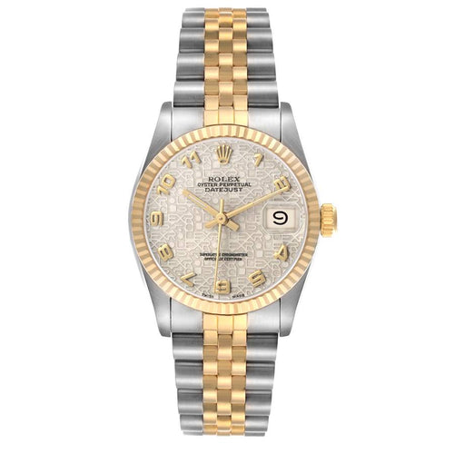 Rolex Datejust 31mm Two-Tone 18K Rose Gold & Steel Ivory Dial Ref. 68273