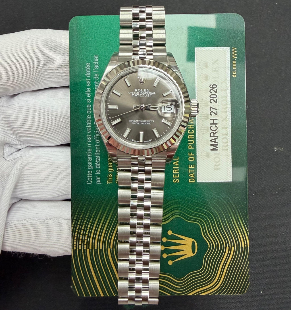 Rolex Lady Date Just 28mm Stainless Steel Rhodium Dial Ref. 279174
