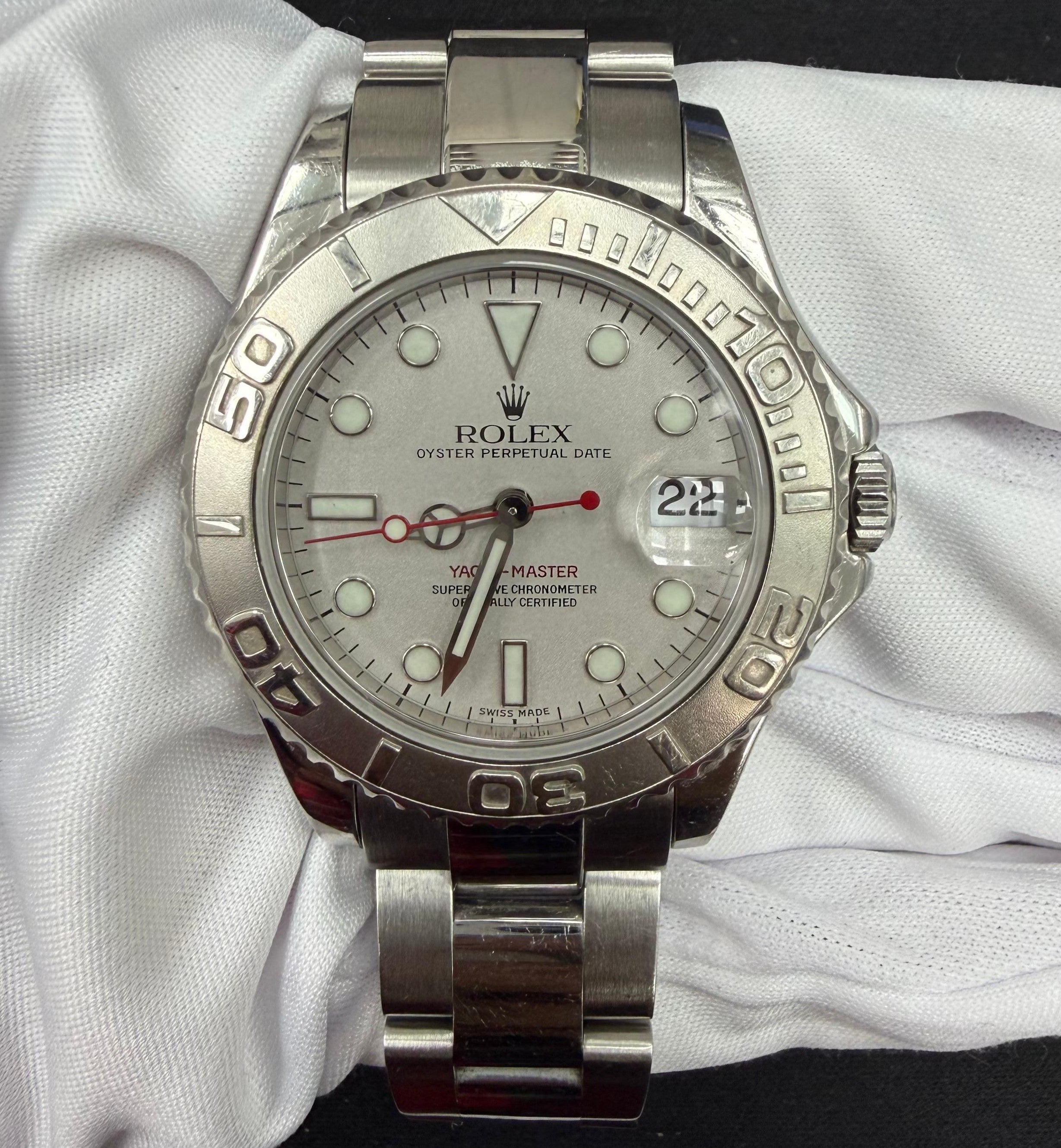 Rolex Yachtmaster 40mm Stainless Steel White Dial Ref. 16622