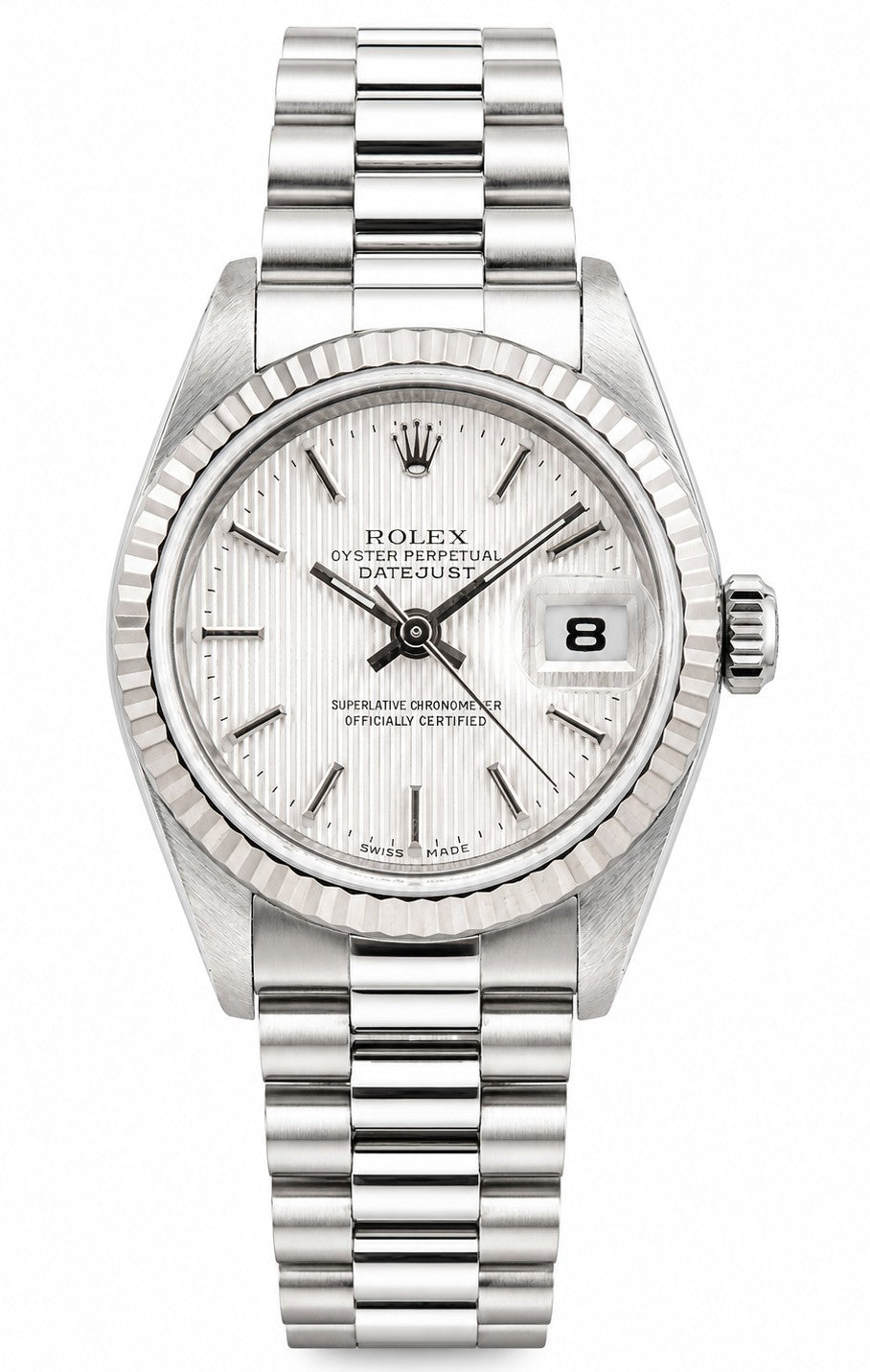 Rolex Datejust 28mm 18K White Gold White Dial