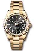 Rolex Sky Dweller 42mm 18K Yellow Gold Black Dial Ref. 336938