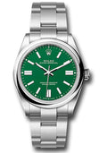 Rolex Oyster Perpetual 41mm Stainless Steel Green Dial Ref. 134300