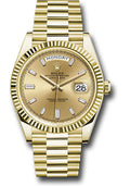 Rolex Day-Date 40mm 18K Yellow Gold Champagne Dial Ref. 228238