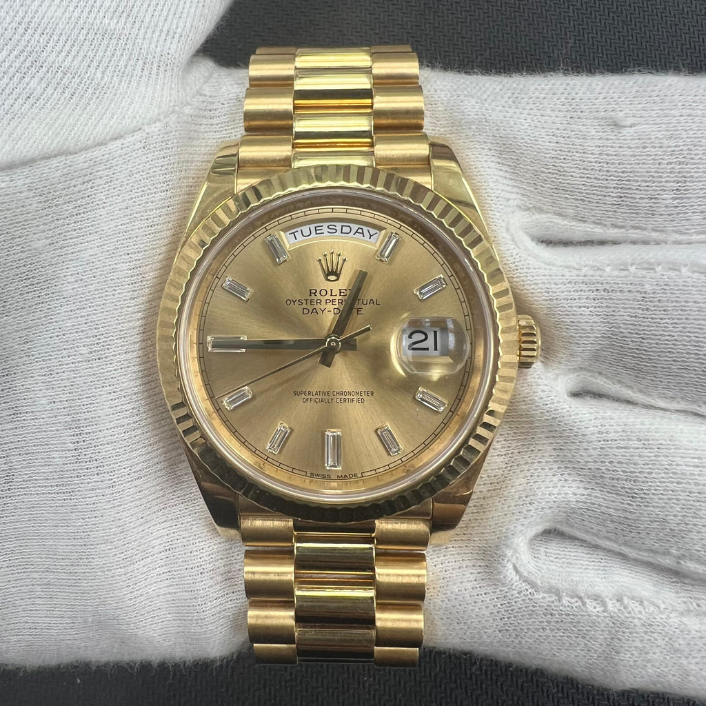 Rolex Day-Date 40mm 18K Yellow Gold Champagne Dial Ref. 228238