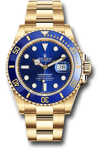 Rolex Submariner Date 41mm 18K Yellow Gold Blue Dial Ref. 126618LB