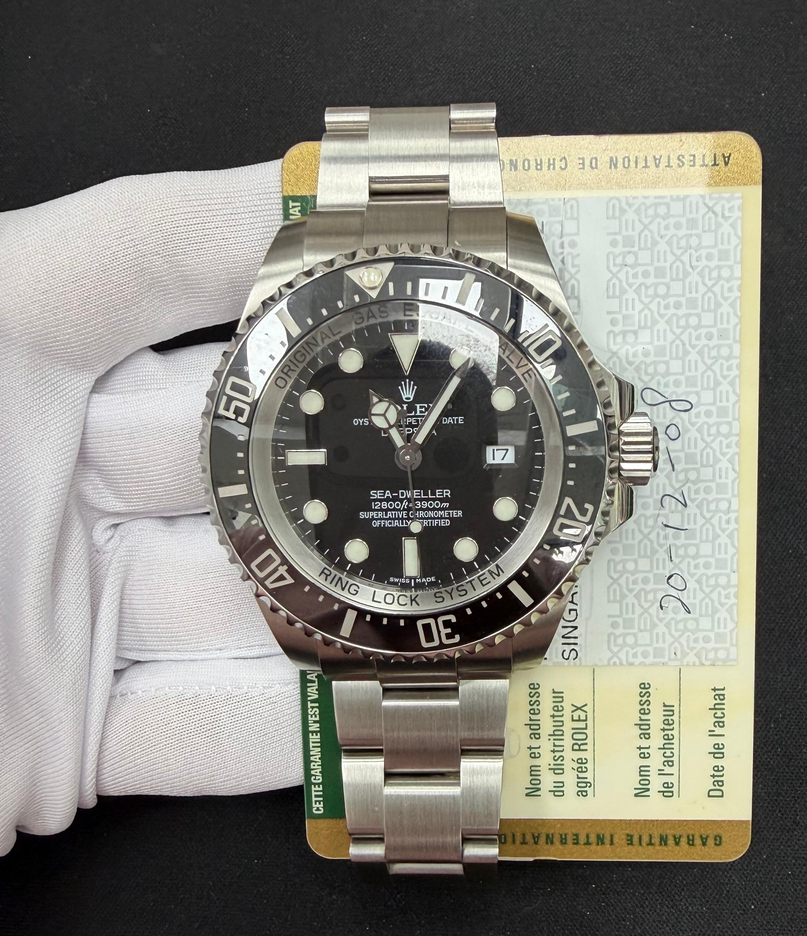 Rolex Sea Dweller 44mm Stainless Steel Black Dial Ref. 116660