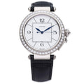 Cartier Pasha 42mm 18K Rose Gold Silver Opaline Arabic Dial Ref. WJ120151