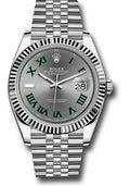 Rolex Datejust 41mm Stainless Steel Wimbledon Dial Ref. 126334