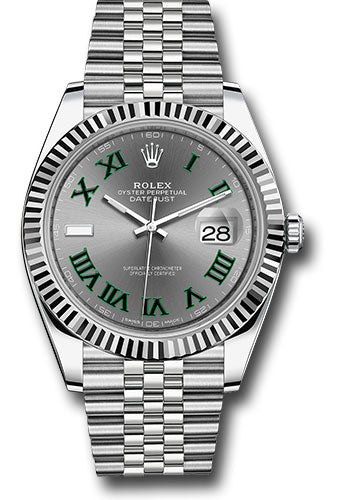 Rolex Datejust 41mm Stainless Steel Wimbledon Dial Ref. 126334